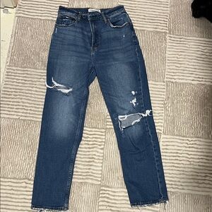 Abercrombie The Straight Ankle Ultra High Rise Curve Love 4L